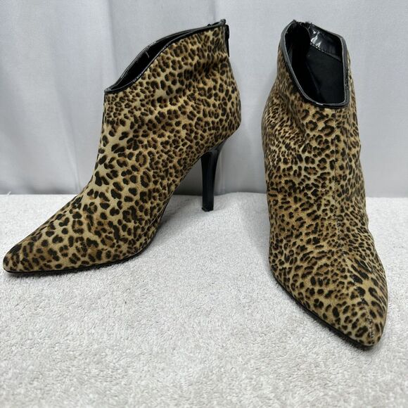 Carlos Santana Women's Ankle Boot Pizazz Bootie Animal Leopard Print 7M - Picture 2 of 11